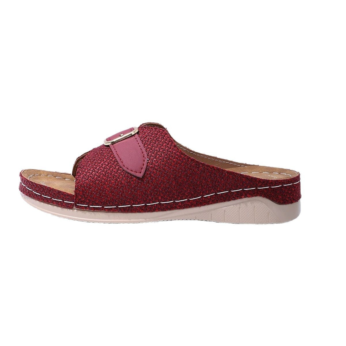 Sandales à brides pour femmes avec un motif pied-de-poule à la mode et une bride réglable Chic und Stil