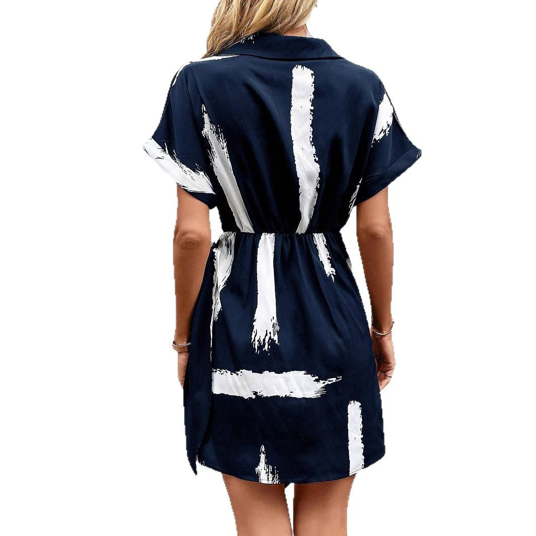 Robe mini enveloppante élégante Chic und Stil pour dames