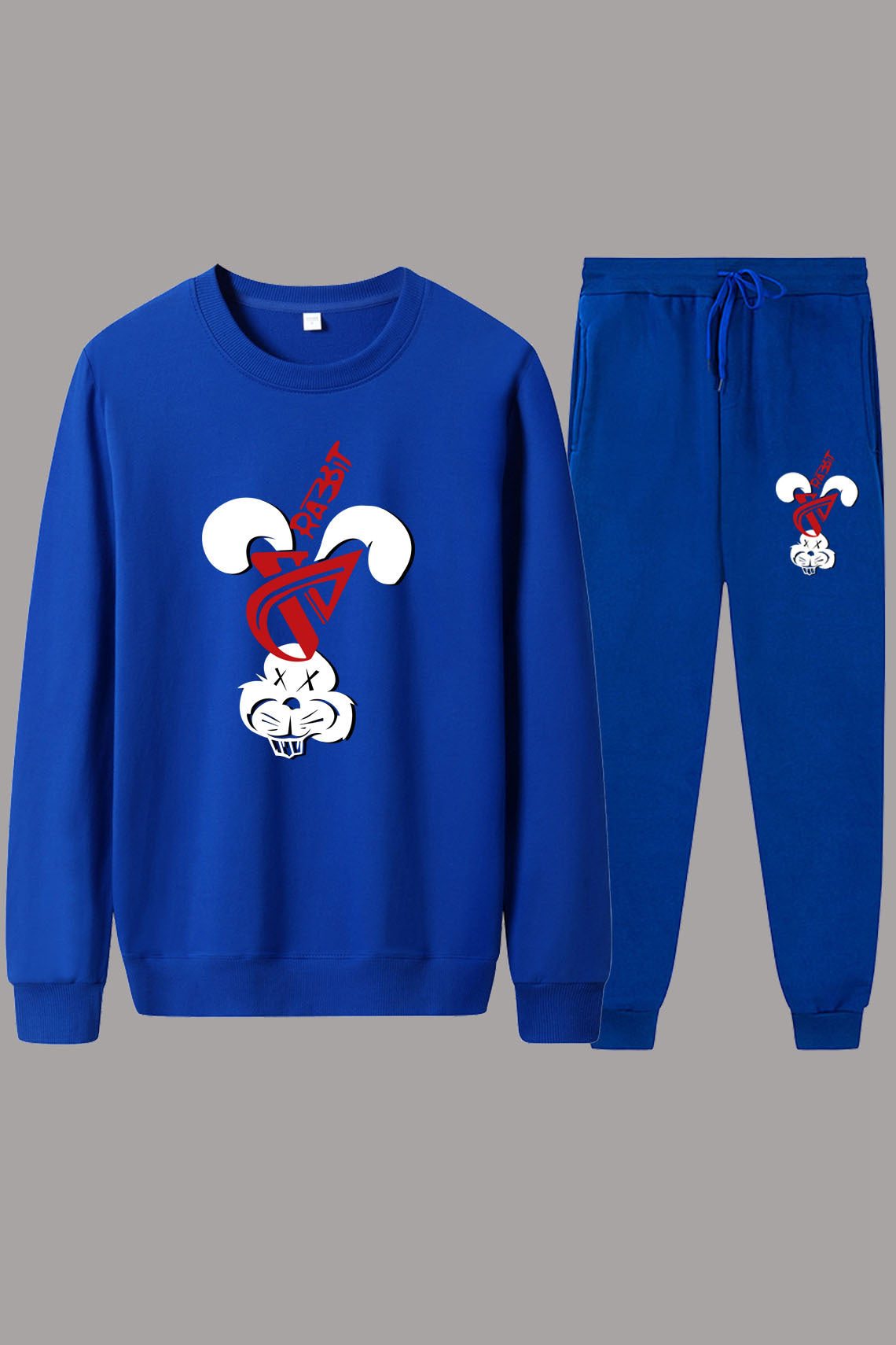 Women's workout set with modern Bunny pattern Chic and Style