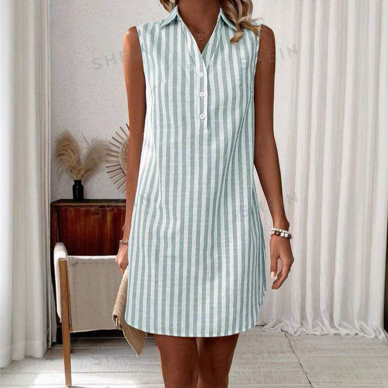 Chemisier à manches courtes pour femmes au look rayé élégant Chic und Stil