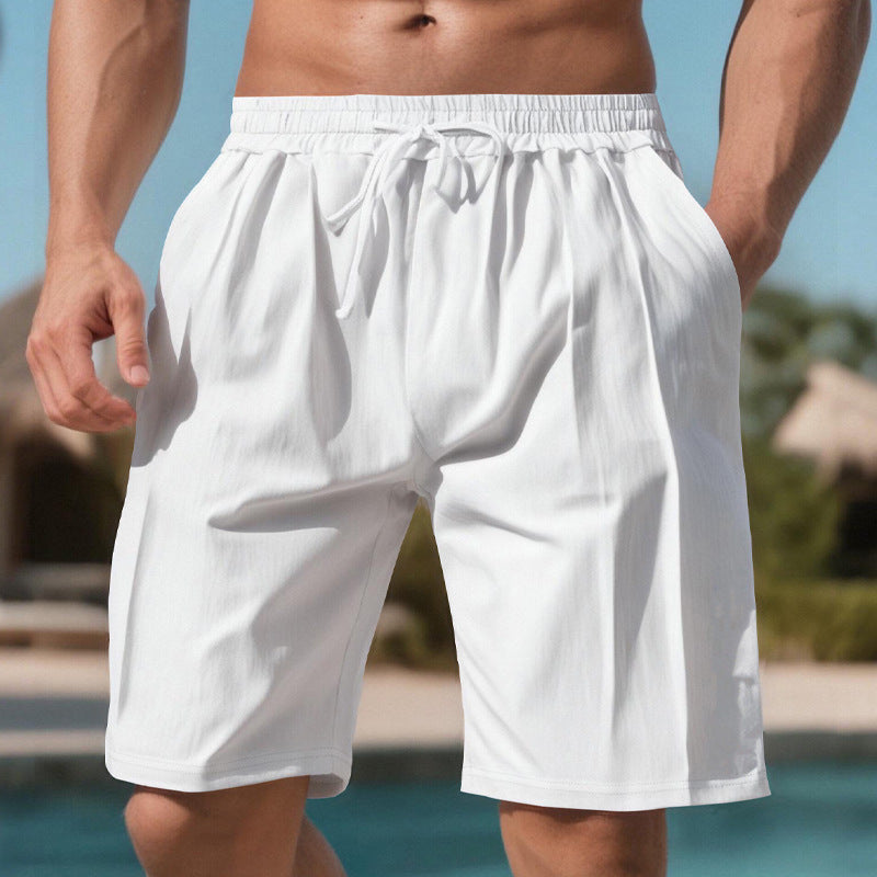 Shorts de loisirs pour hommes en matériau léger et respirant avec une taille élastique Chic und Stil