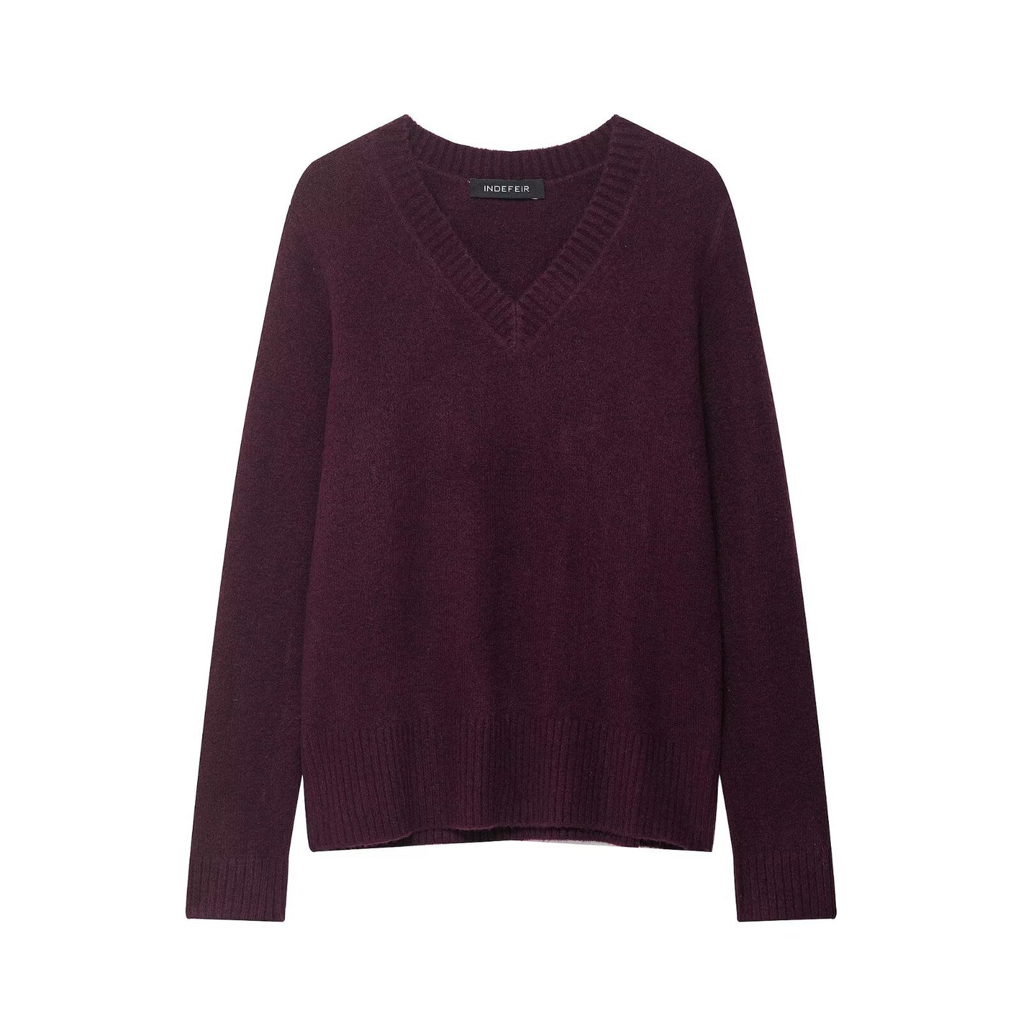 Pull femme avec décolleté en V et matière douce Chic und Stil