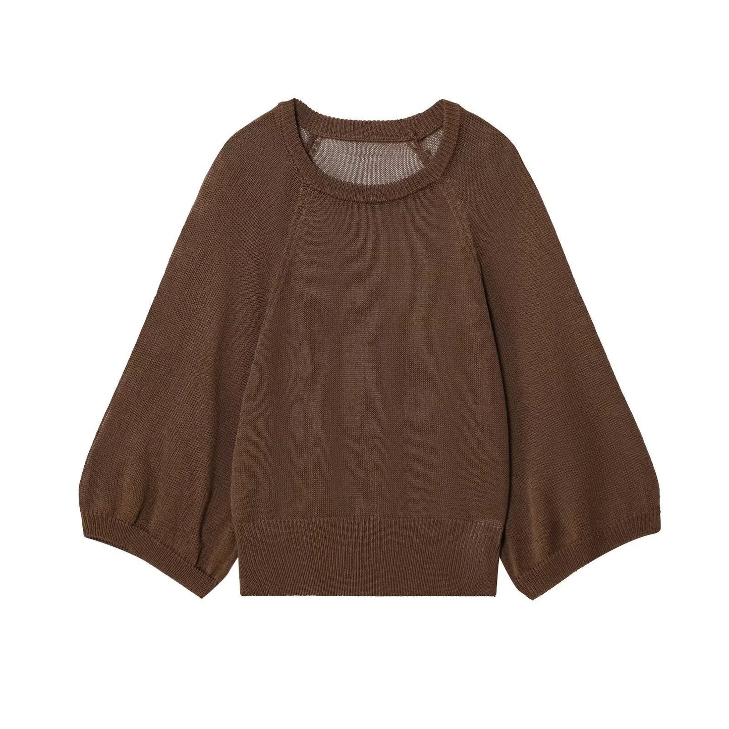 Pull femme décontracté avec manches larges et taille élastique Chic und Stil