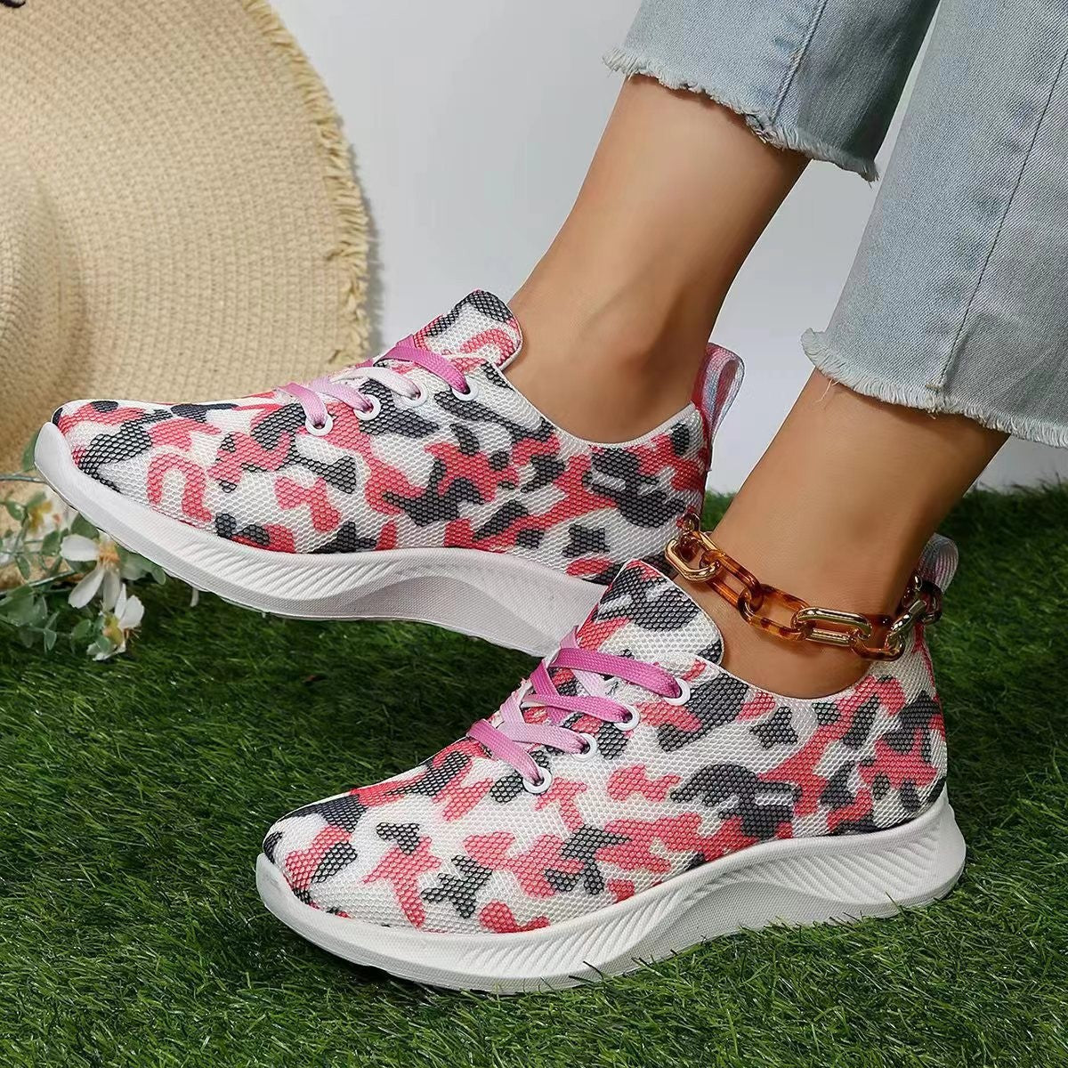 Dames baskets à la mode avec un grand confort de port Chic und Stil