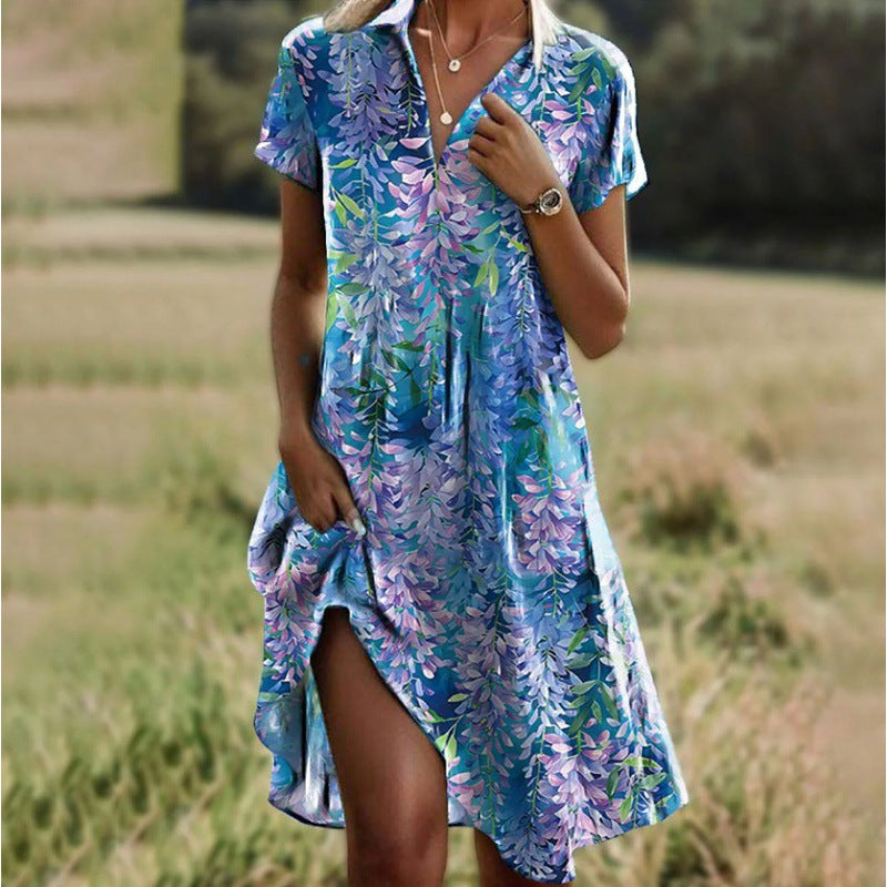 Robe midi chemise polyvalente pour femmes Chic und Stil