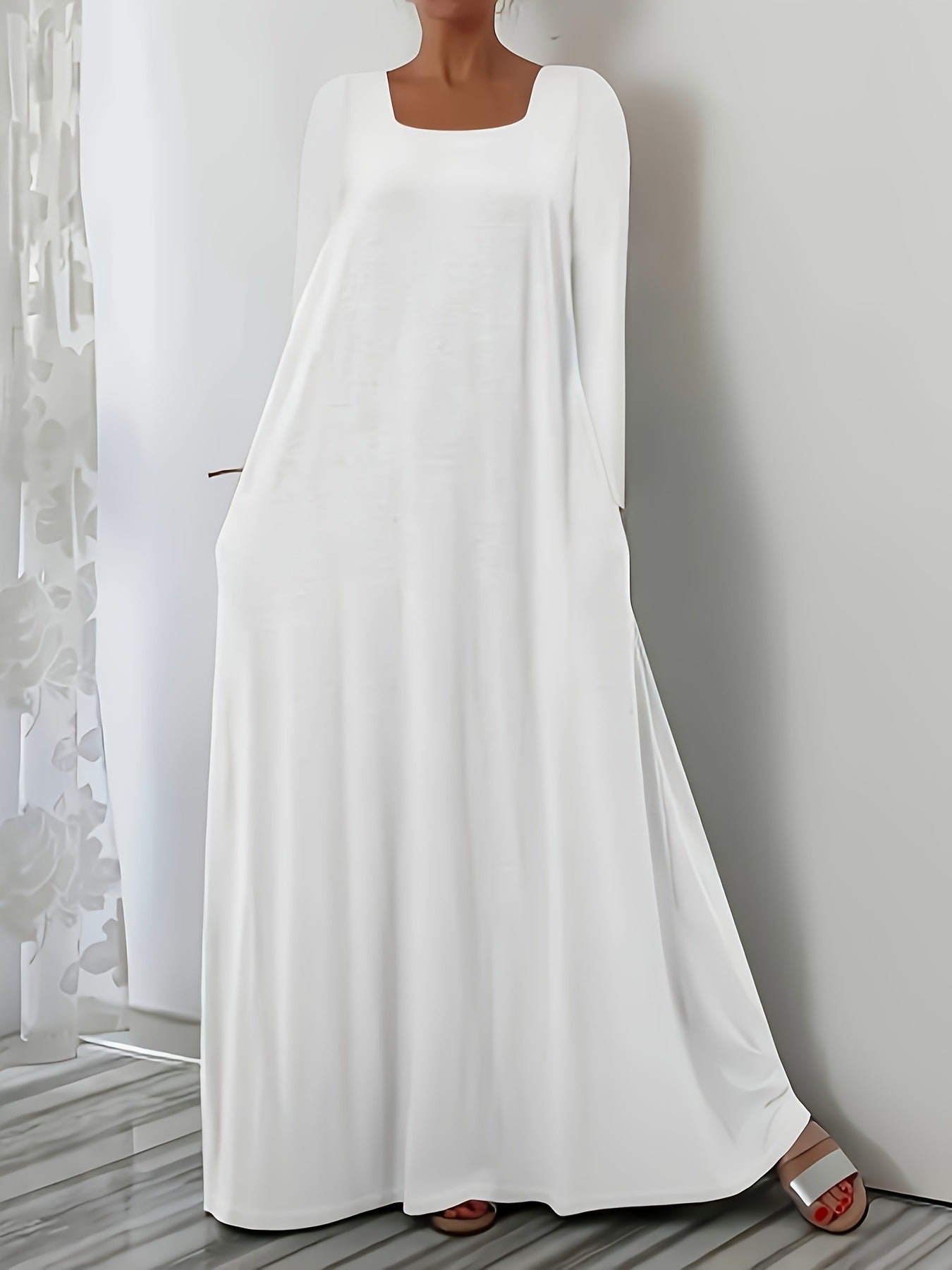Robe maxi à coupe ample pour femmes avec poches pratiques Chic und Stil