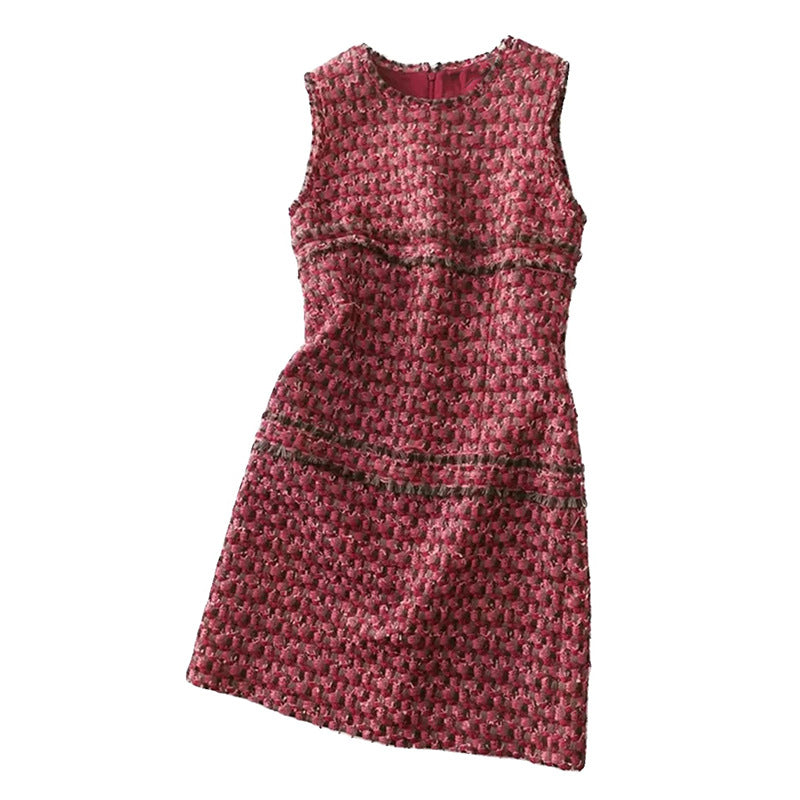 Robe Shift Structurée en Tweed pour Femme Chic und Stil