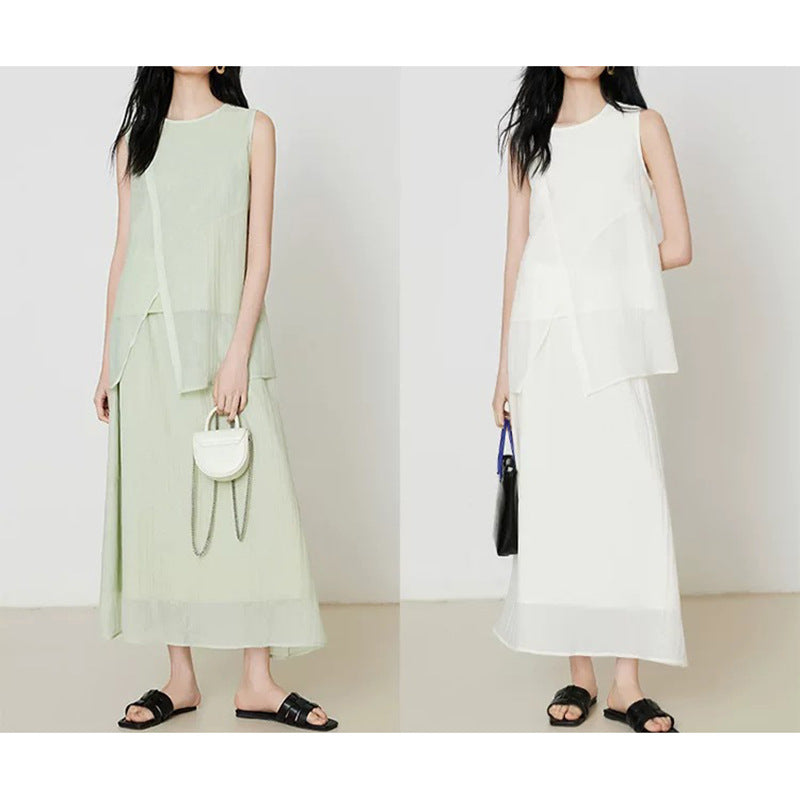 Haut asymétrique plissé pour femme Chic und Stil
