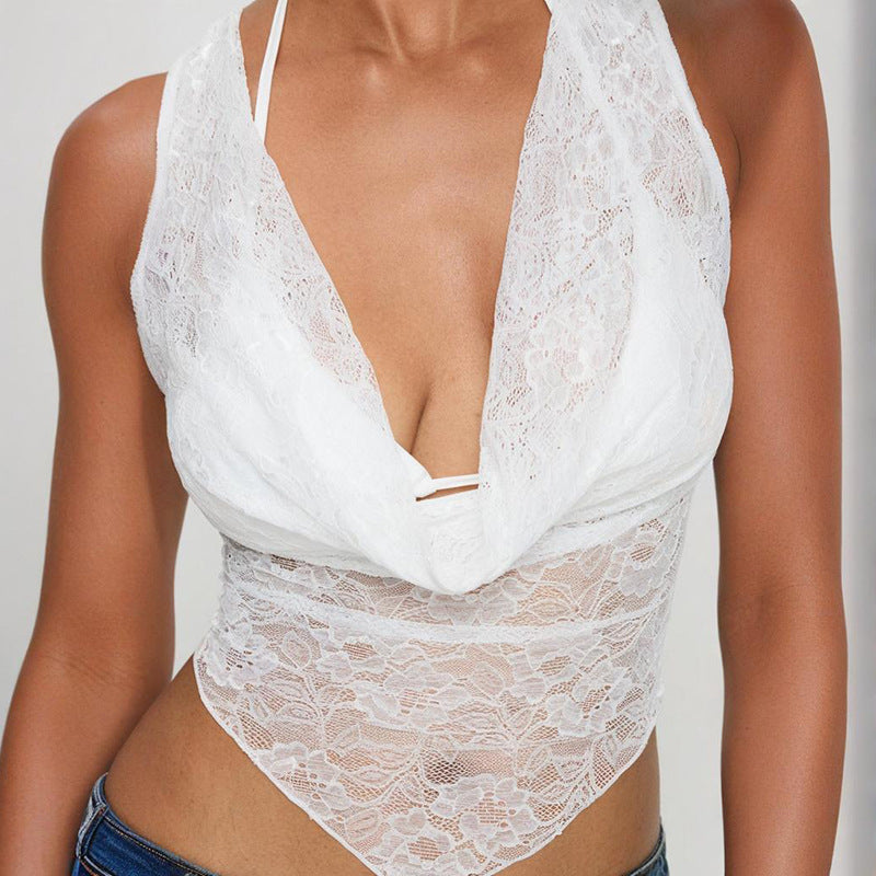 Dames Body transparent en dentelle Chic und Stil