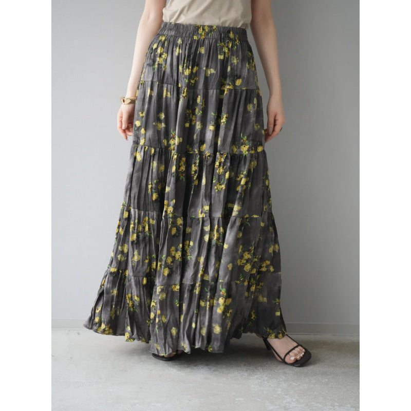 Femmes Jupes Maxi Fleur Chic und Stil