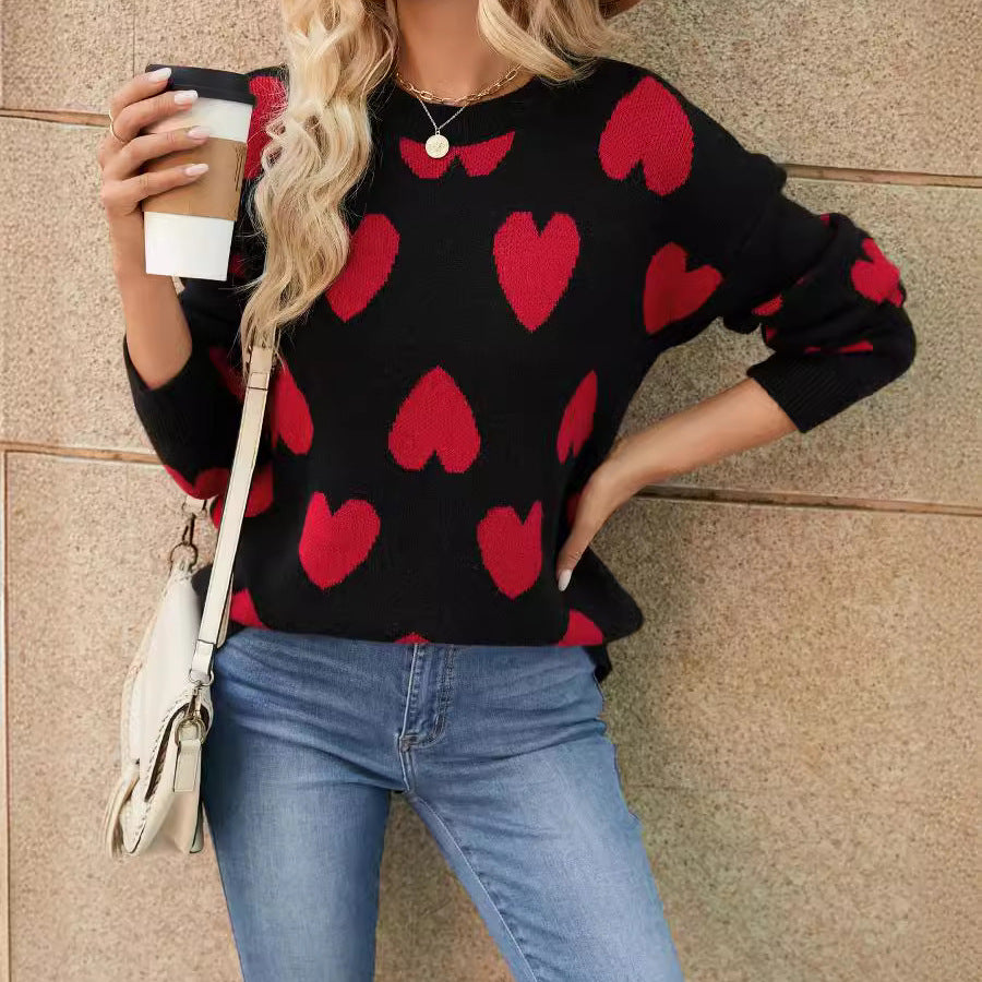 Pull femme avec motif cœur Chic und Stil
