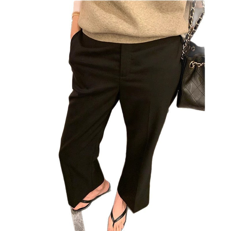 Chemise polo élégante pour femmes et pantalons taille haute Chic und Stil