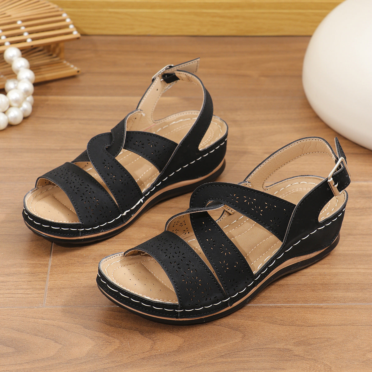Sandales confortables pour femmes avec brides de pied réglables Chic und Stil