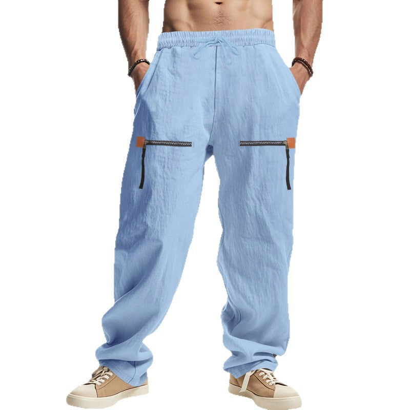 Pantalon cargo confortable pour hommes avec poches fonctionnelles et taille élastique Chic und Stil