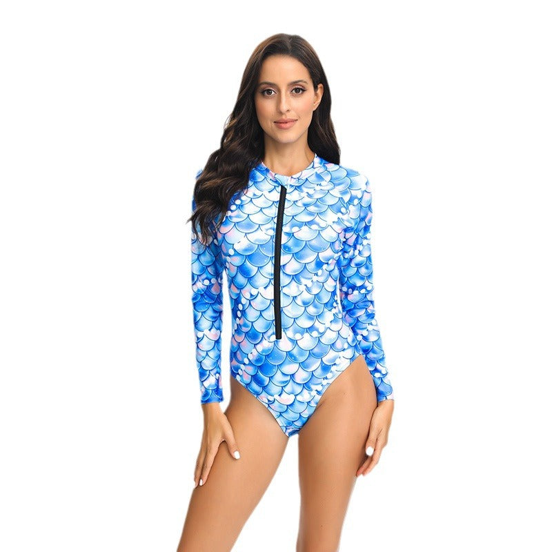 Maillot de bain femmes protection UV à manches longues et fermeture éclair Chic und Stil