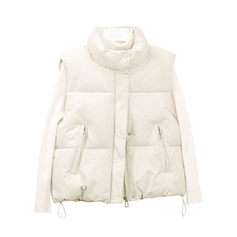 Dames gilet matelassé avec col montant et différentes options de poches Chic und Stil