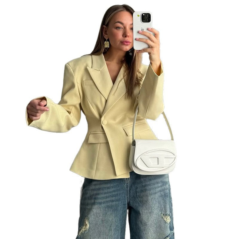 Blazer élégant cintré dames Chic und Stil