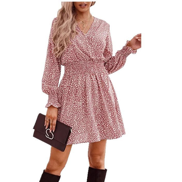 Robe élégante pour femmes avec un élastique ajusté et des manches longues Chic und Stil