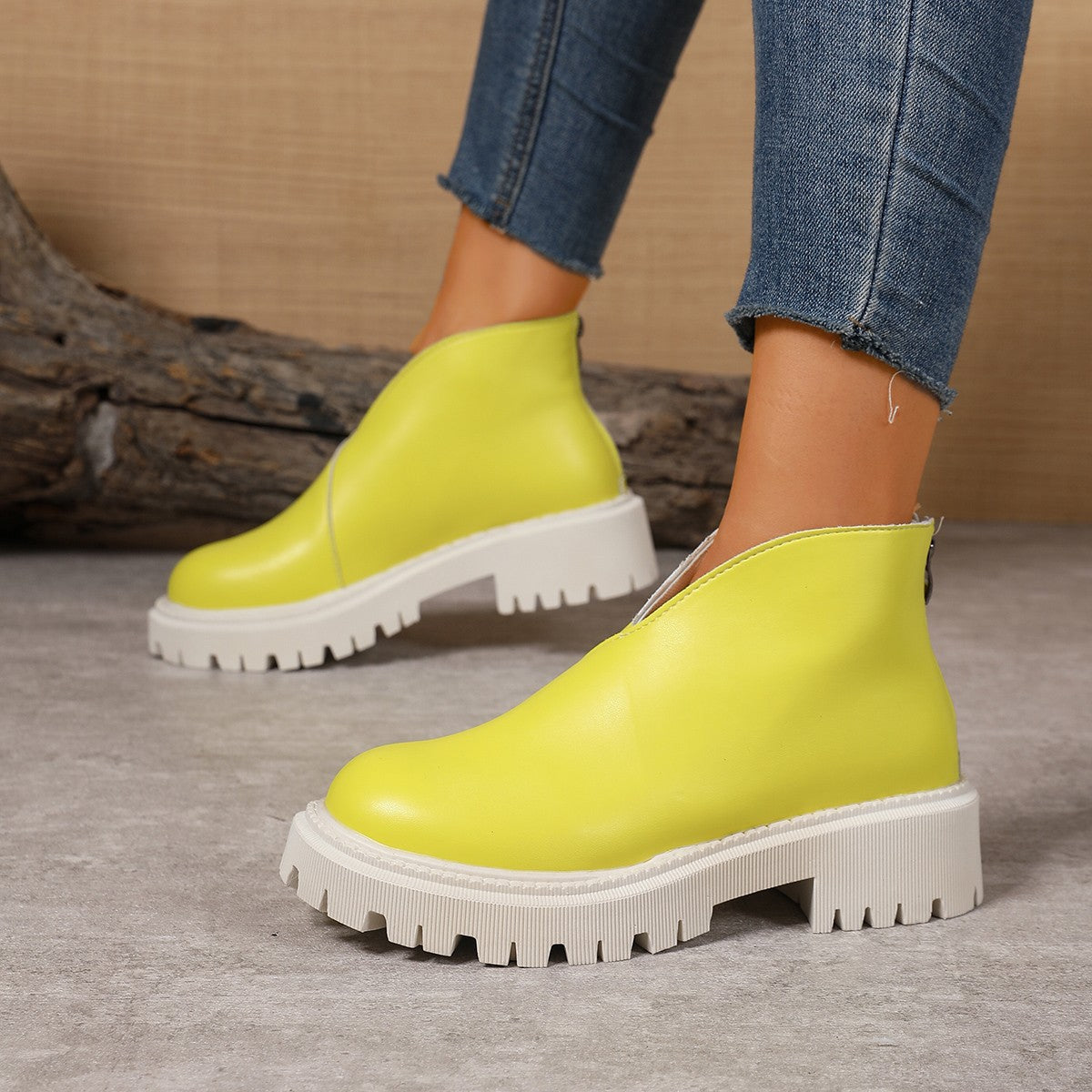Bottes Chelsea à la mode pour femmes avec plateforme tendance et semelle antidérapante Chic und Stil