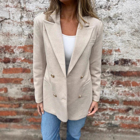 Blazer élégant et confortable pour femmes avec double boutonnière Chic und Stil