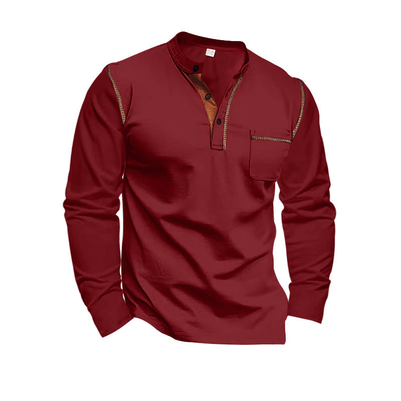 Chemise à manches longues décontractée pour hommes avec des détails modernes Chic und Stil