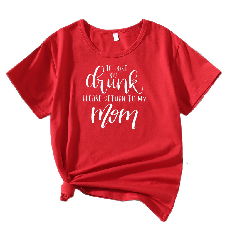 T-shirt humor doux en coton pour femmes Chic und Stil