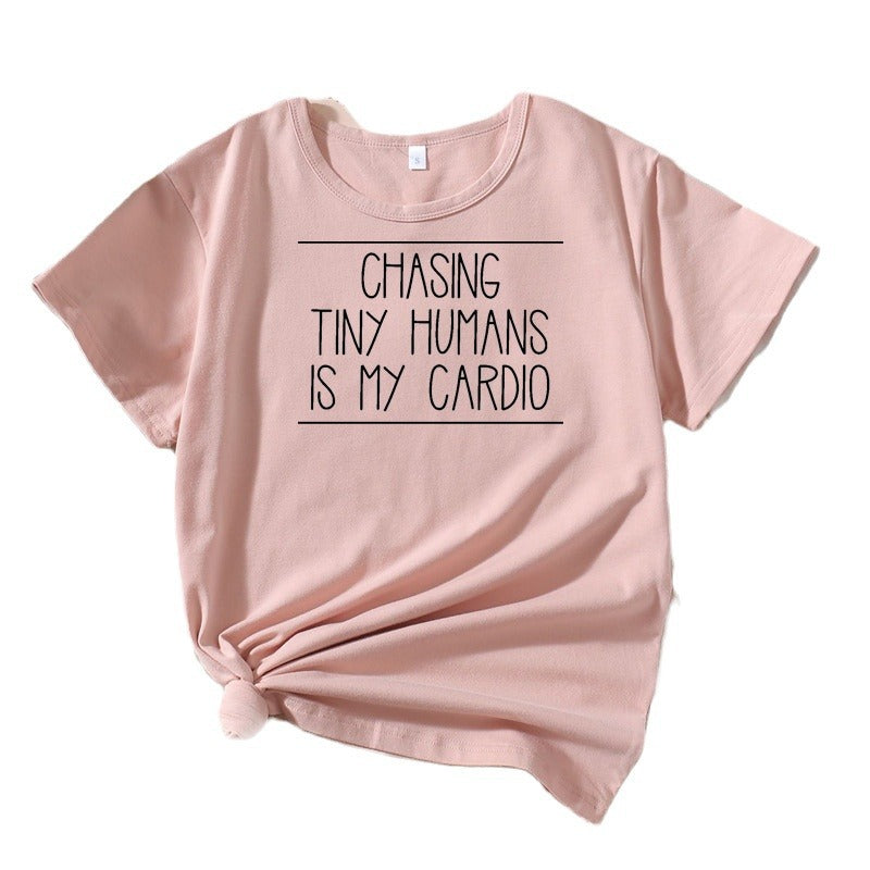 T-shirt de citation sur la parentalité décontracté pour femmes Chic und Stil