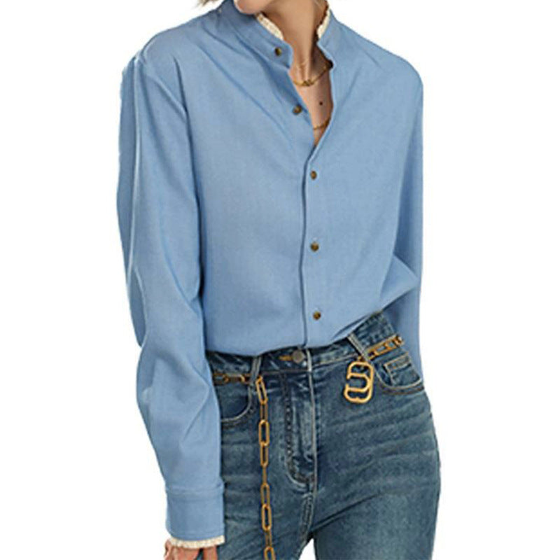 Chemise en denim à boutons pour femmes Chic und Stil
