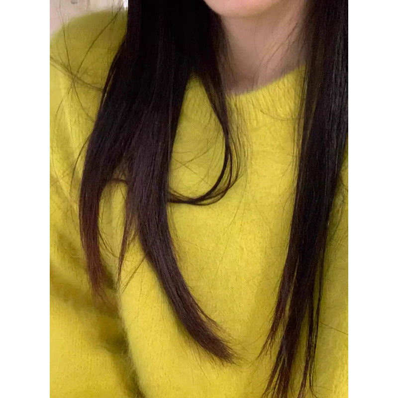 Pull en tricot surdimensionné luxueux pour femmes Chic und Stil