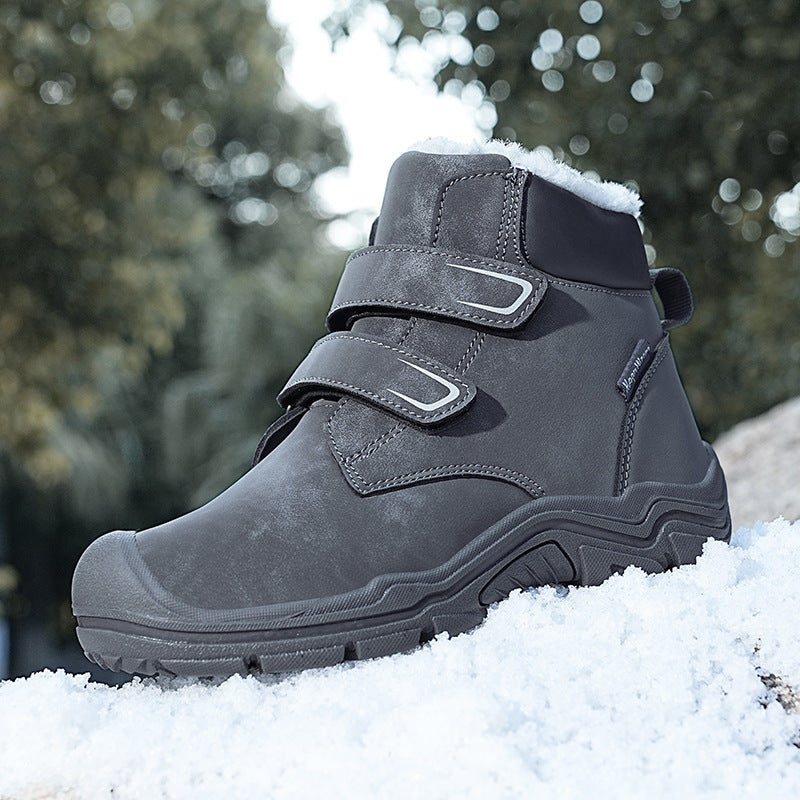 Bottes d'hiver isolées pour femmes avec fermeture Velcro pratique Chic und Stil