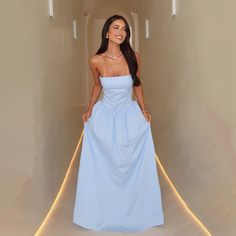 Robe maxi sans bretelles Chic und Stil