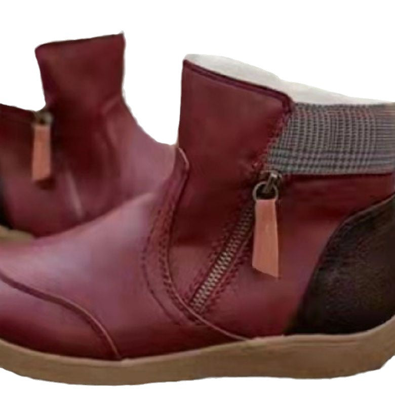 Bottes confortables pour femmes avec fermeture éclair à la mode et semelle ergonomique Chic und Stil