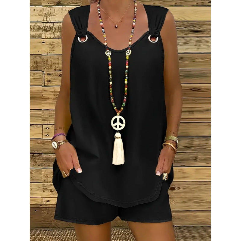 Vêtements de loisirs pour femmes avec une coupe aérienne et des bretelles à la mode Chic und Stil