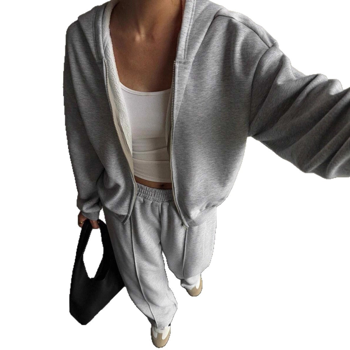 Ladies comfortable hoodie and casual leisure pants Chic and Style