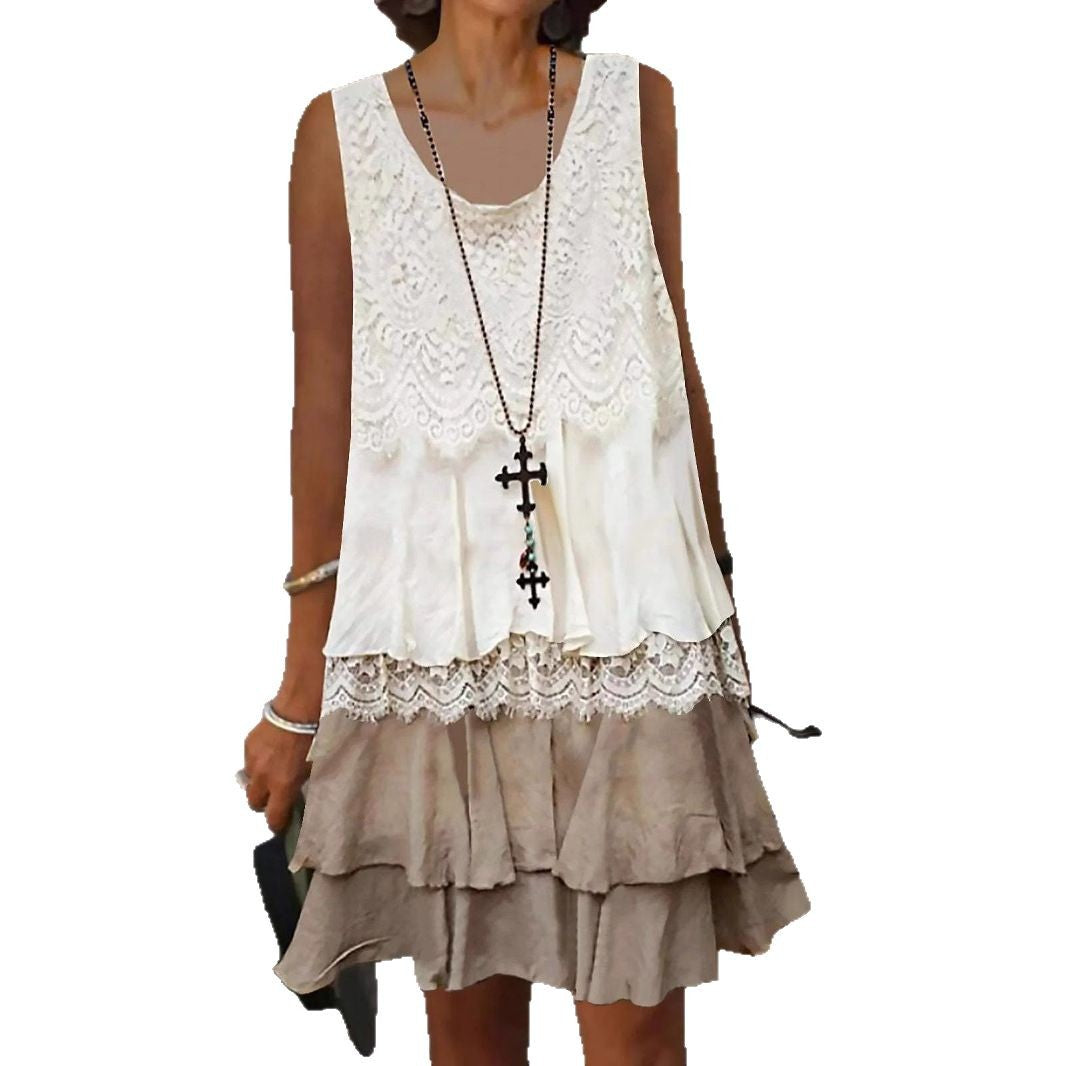 Robe mini à volants pour femmes Chic und Stil