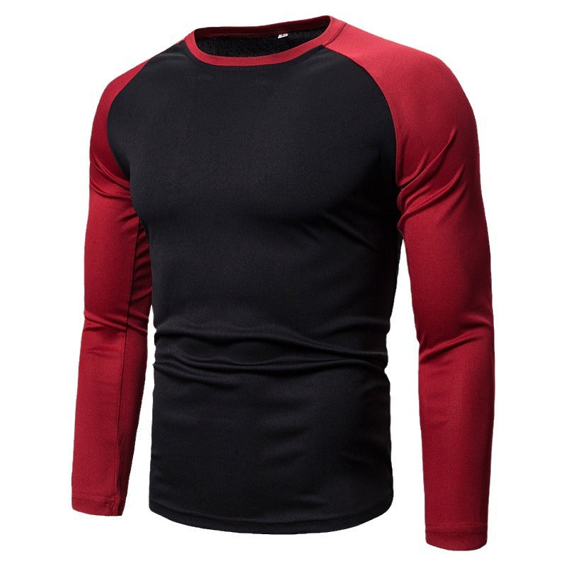Hommes T-shirt de sport à manches longues en matériau fonctionnel respirant Chic und Stil