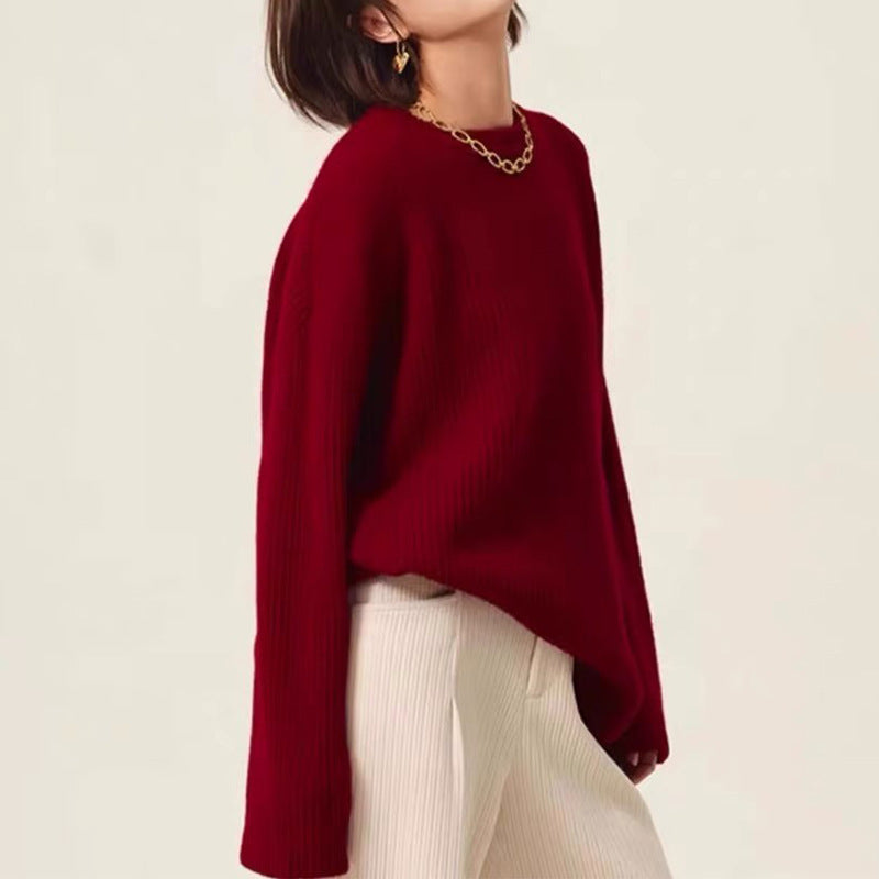 Pull à col roulé en tricot épais Chic und Stil pour femme