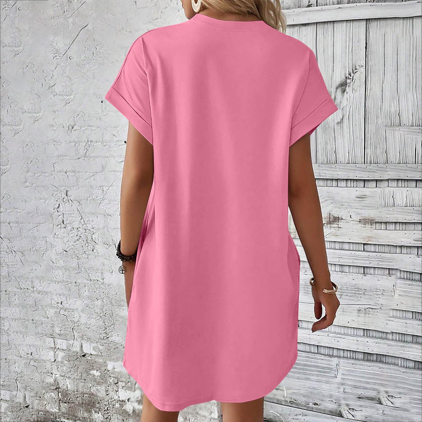 Robe t-shirt décontractée à poches Chic und Stil