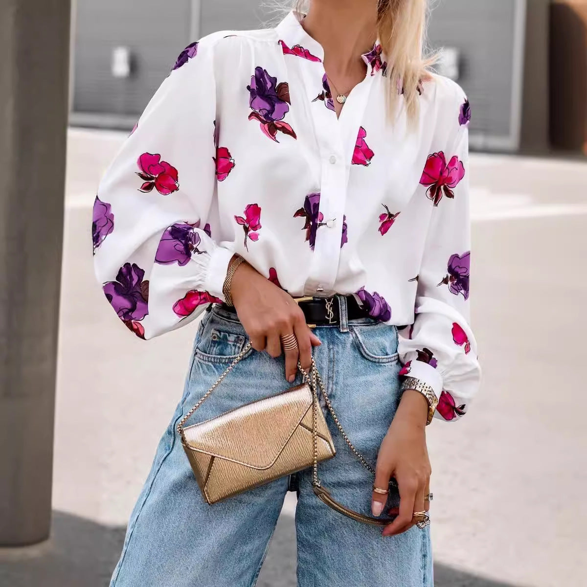 Blouse élégante pour femmes avec impression florale Chic und Stil
