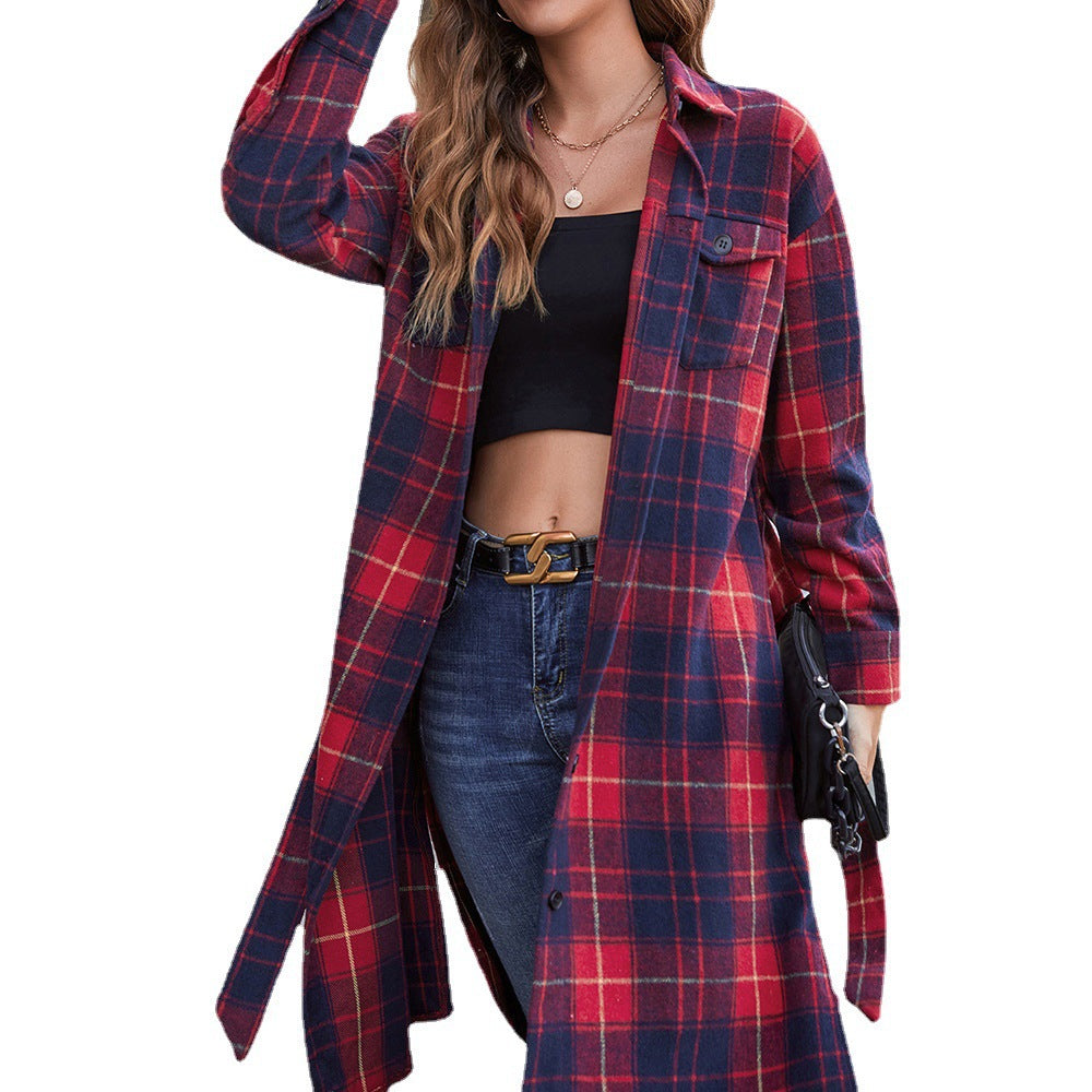 Chemise à manches longues en flanelle à motif écossais Chic und Stil
