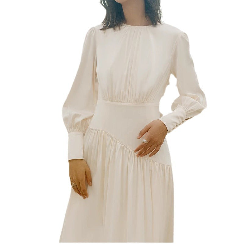 Robe Maxi Bohémienne Femme avec Pliage Élégant Chic und Stil