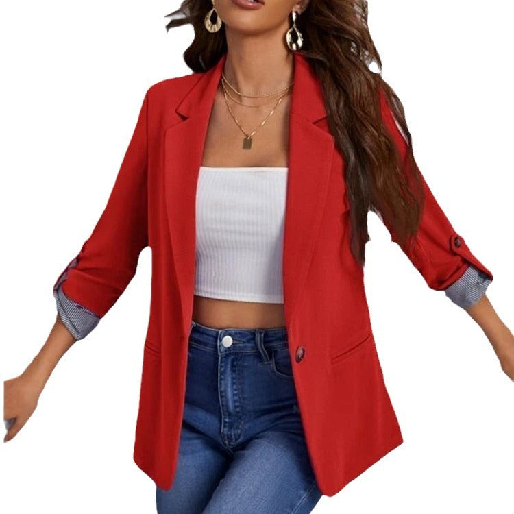 Blazer à la mode pour dames avec doublure intérieure chic Chic und Stil