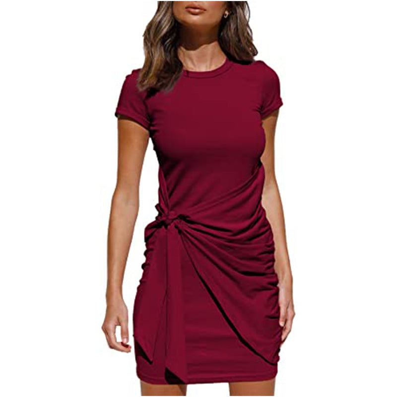Robe mini à volants pour femmes avec lien latéral Chic und Stil