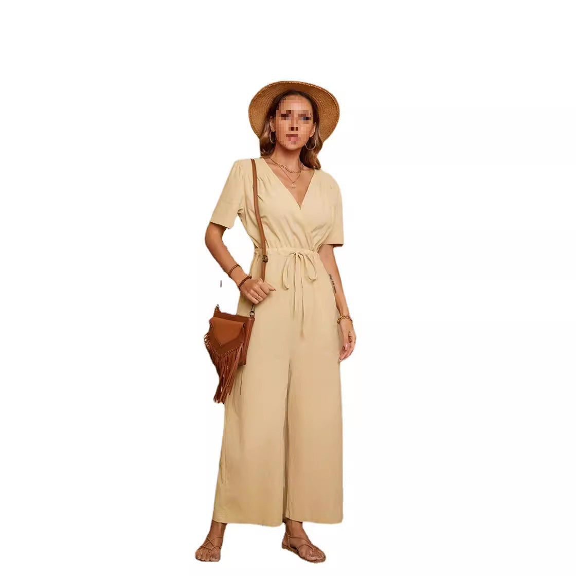 Combinaison décontractée pour femmes taille haute avec poches pratiques Chic und Stil