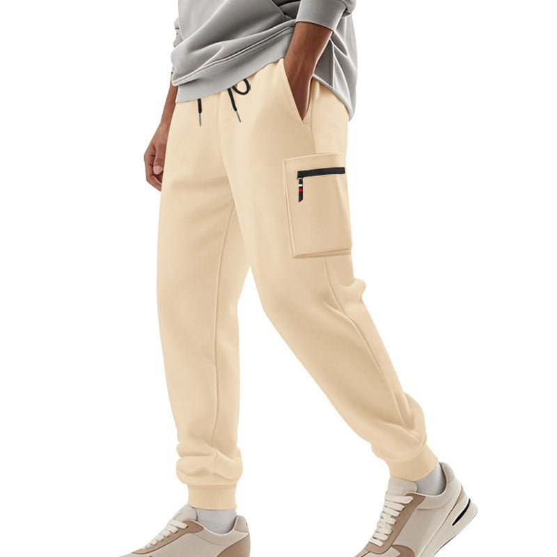 Pantalon d'entraînement cargo pour homme avec taille élastique et poches pratiques Chic und Stil