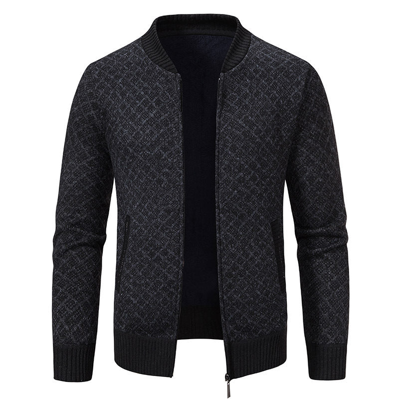 Blazer en tricot élégant pour hommes avec fine structure Chic und Stil