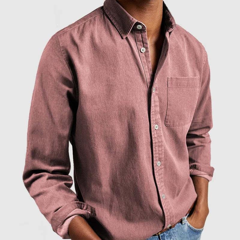 Chemise décontractée pour hommes en tissu coton léger Chic und Stil