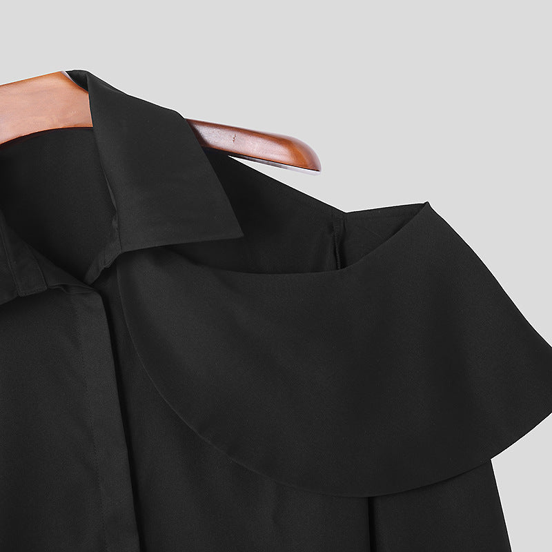 Blouse mode femme avec col asymétrique et finition de haute qualité Chic und Stil