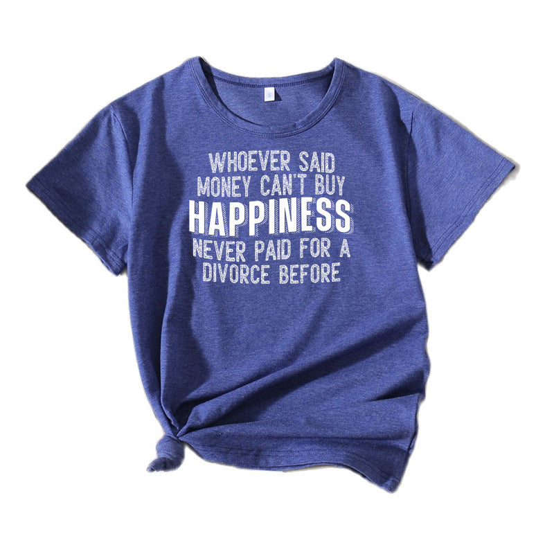 T-shirt graphique décontracté pour femmes Chic und Stil 1751262043