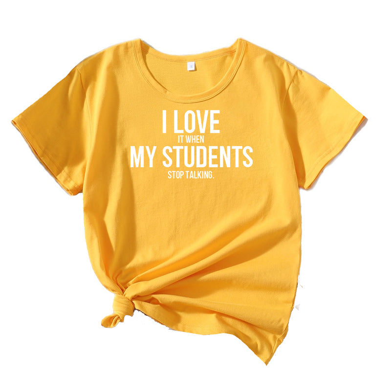 T-shirt humor enseignant de loisirs pour femmes Chic und Stil